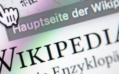 Bild der Wikipedia Startseite