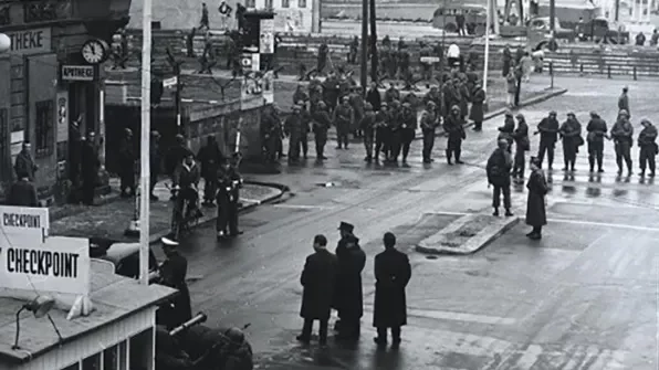 Checkpoint Charlie in Cold War era