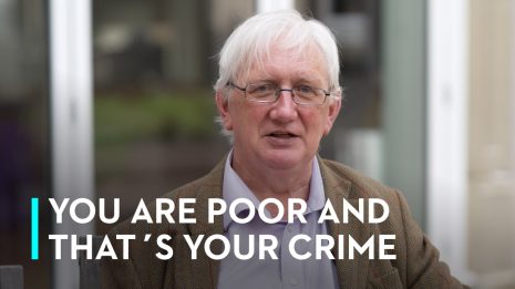 You‘re poor...And that‘s your crime Craig Murray, Scottish journalist, author and human rights campaigner as well as former diplomat for the UK Foreign and Commonwealth Office, put in light Scottish law system and reflect or authoritie‘s work: they don‘t solve problems within society - they lock them in the prison cells.