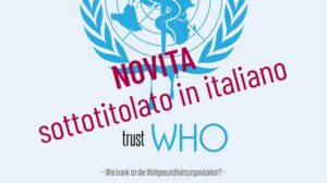 NOVITA’ : trustWHO sottotitolato in italiano